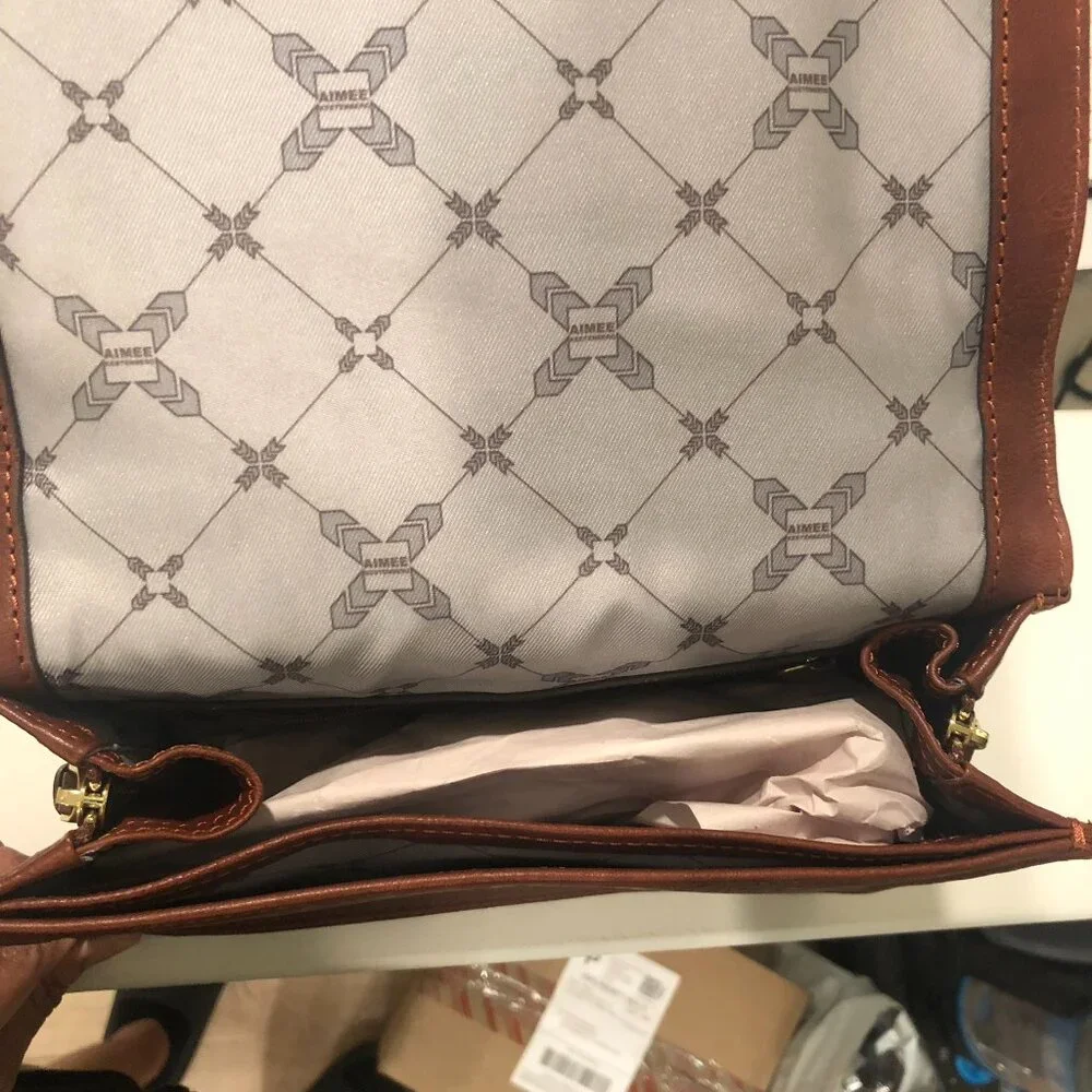 - Aimee Kestenberg - Expandable Leather Crossbody - Great Condition - Dust - Picture 9 of 9